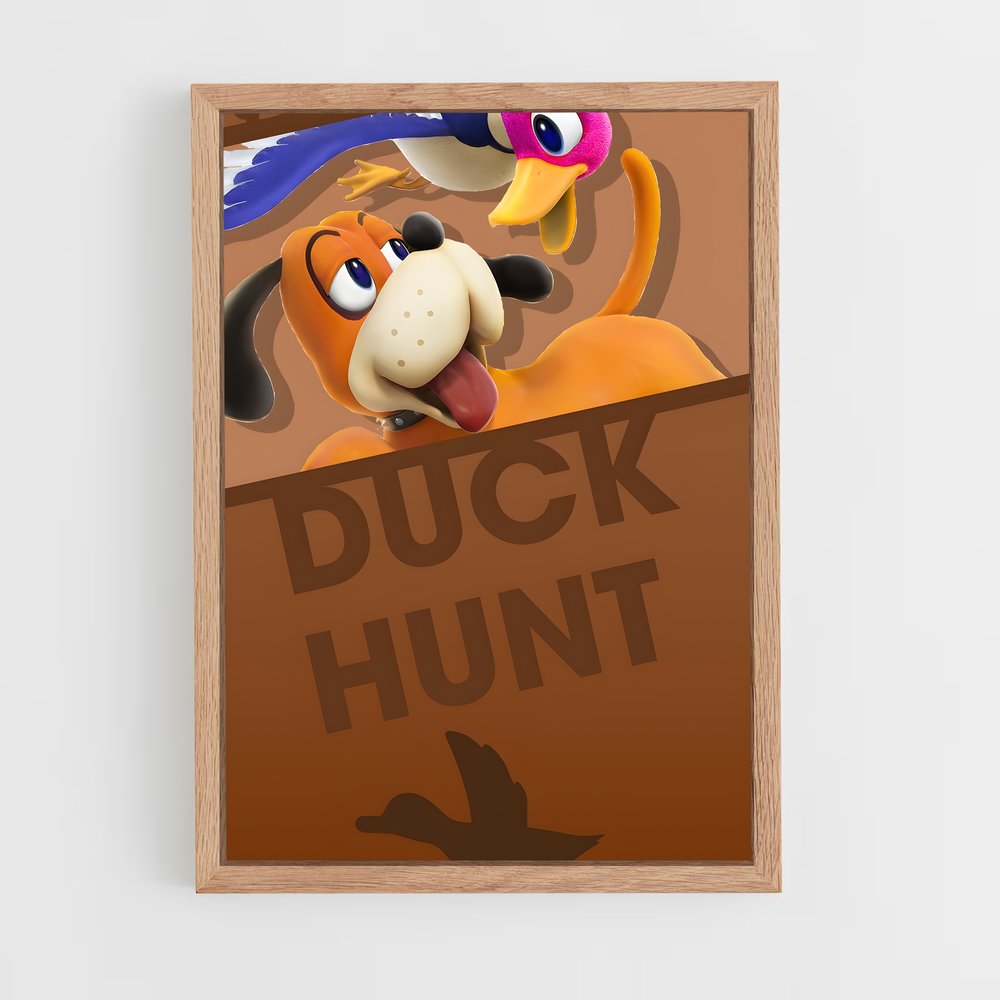 Poster Canard Chasseur – affiche Super Smash Bros (vue 4)